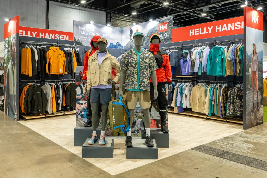 Helly Hansen Trade Stand Design at Outdoor Trade Show and Exhibition