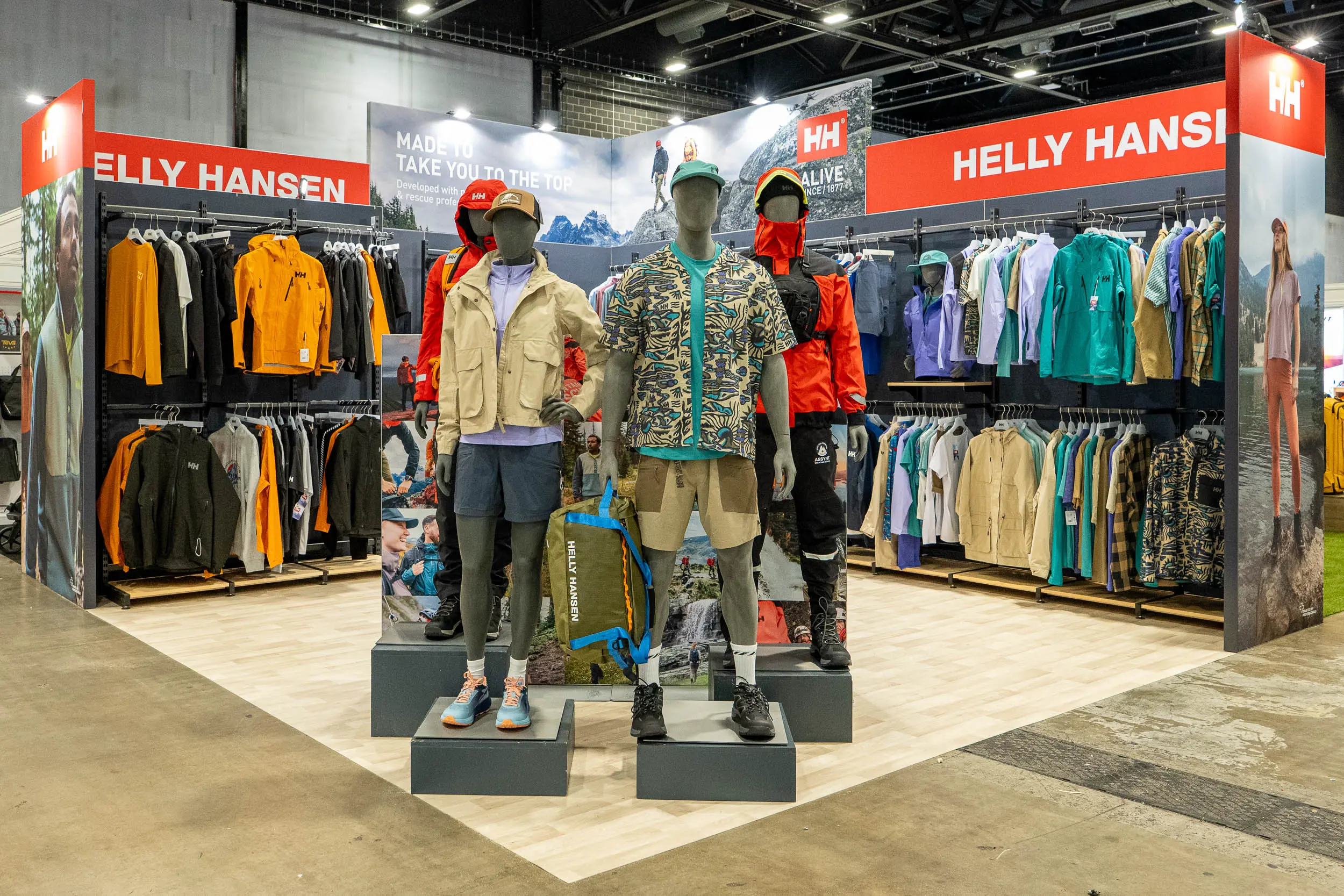 Helly Hansen Trade Stand Design at Outdoor Trade Show and Exhibition