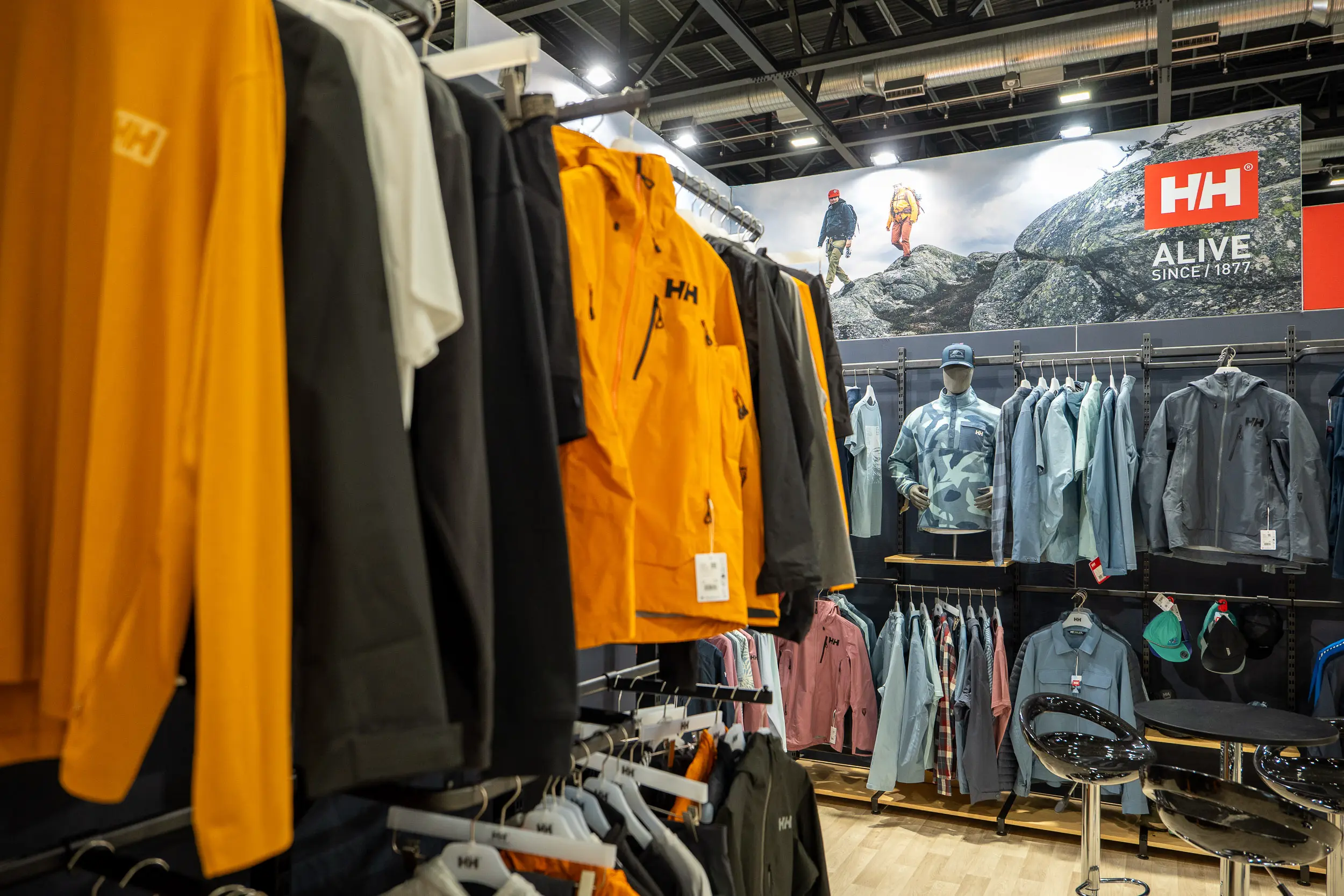 Helly Hansen Clothing Display