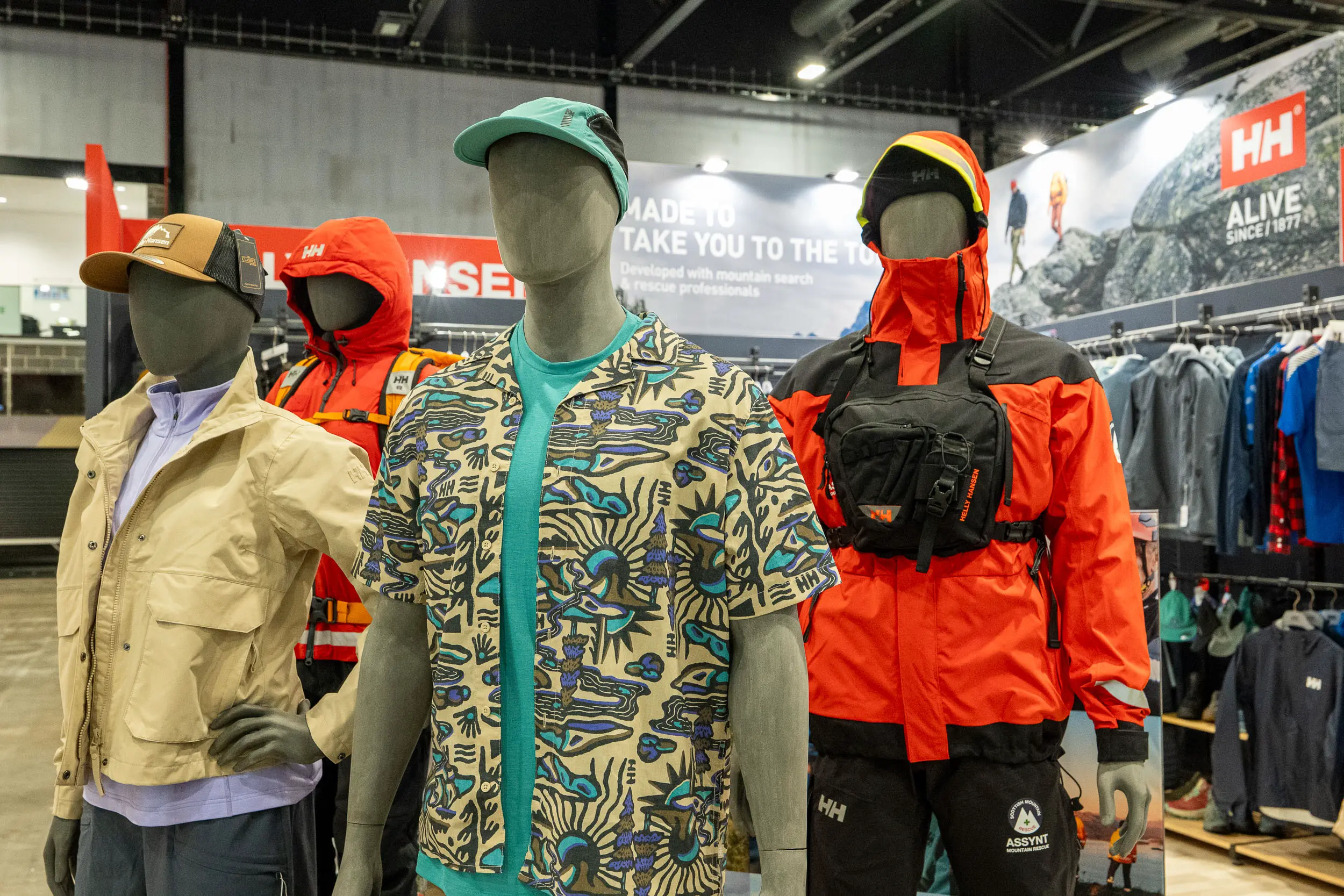Helly Hansen Clothing Display