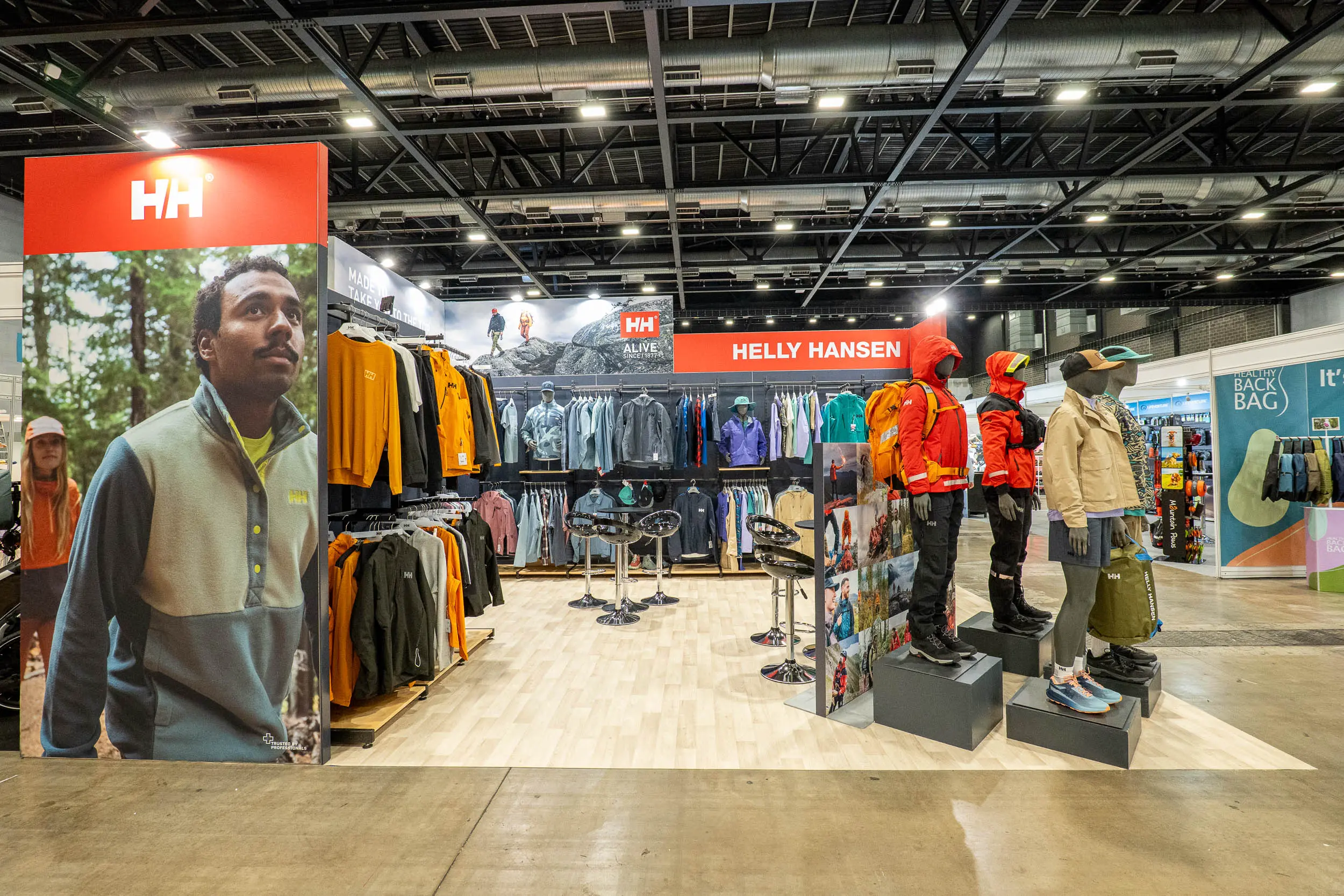Helly Hansen Clothing Display